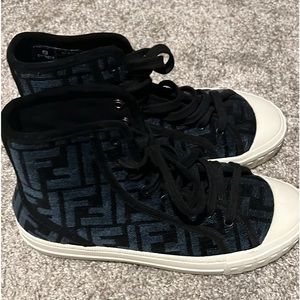 Fendi high top sneakers practically new